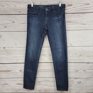 AG Adriano Goldschmied dark wash super skinny ankle legging jeans